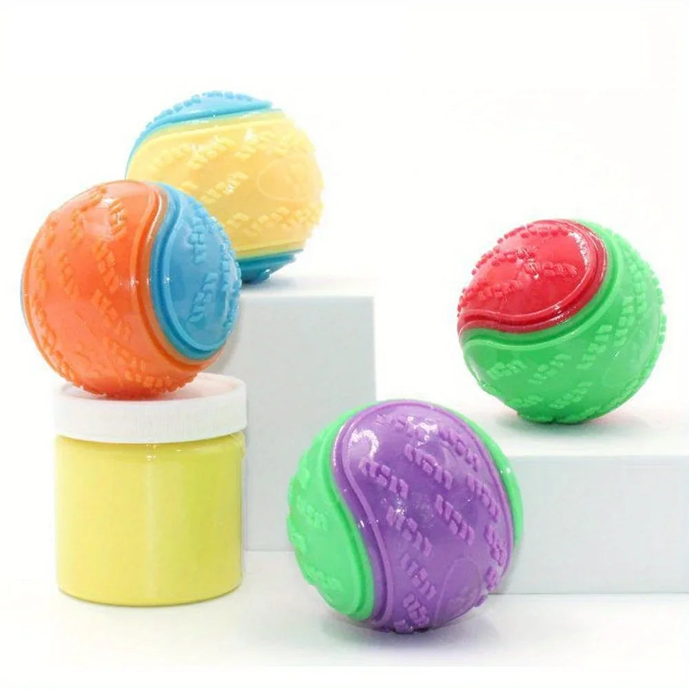 Durable Dog Chew Ball – Interactive Teeth Cleaning Toy